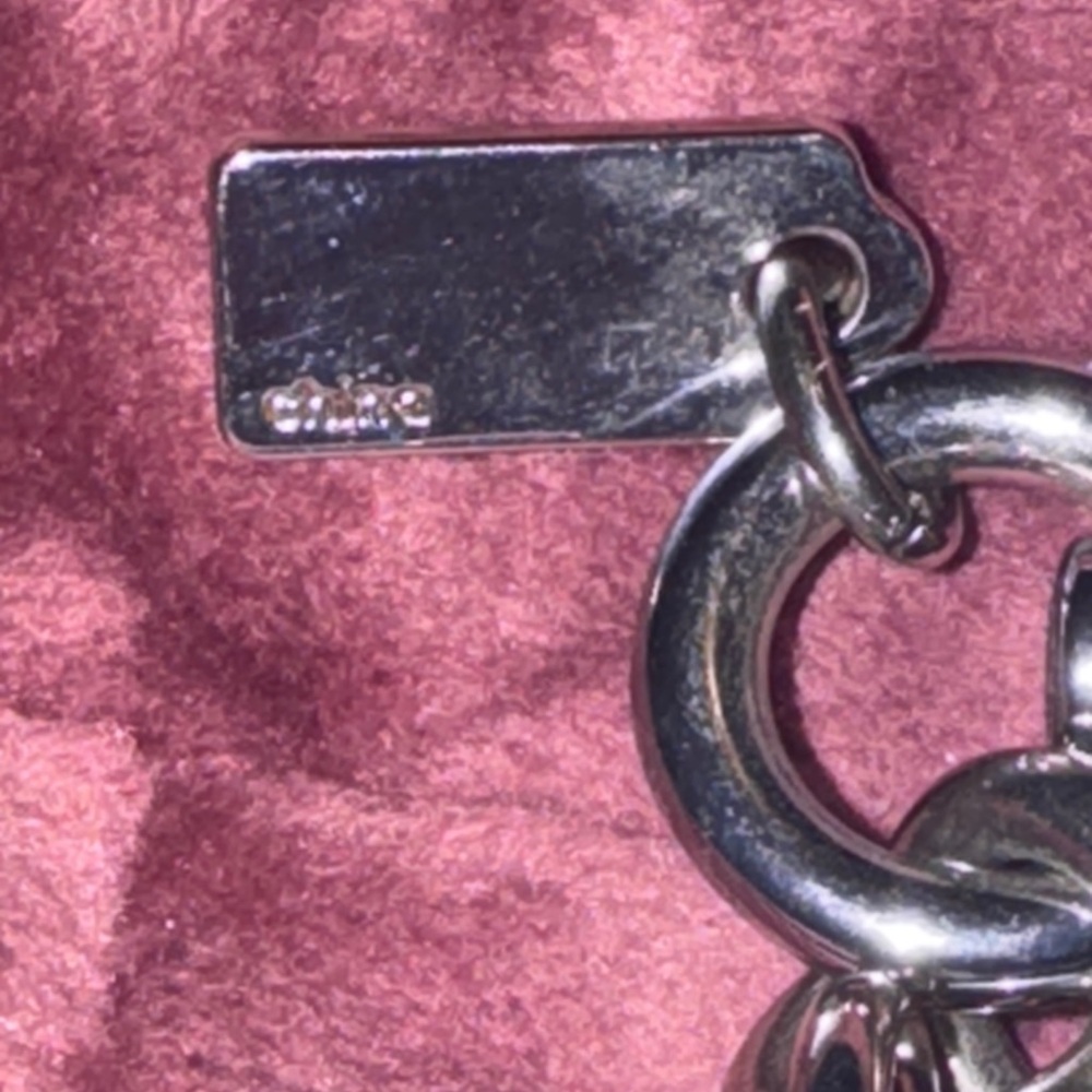 COACH Signature Star Bag Charm in ATLANTIC / SILVER F32228 NWOT rare! - Picture 4 of 7